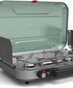 Coleman Cascade 328 3-Burner Camping Stove, Portable Cooktop with 28,000 BTUs, Matchless Lighting, & Dual Wind Guards, Great for Outdoor Cooking, Camping, Tailgating, Grilling, BBQs, & More