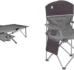 Coleman Camping Cot, Chair and Cooler Bundle - Cot Fits Adults up to 300lbs, Chair Holds up to 325lbs