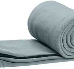 Coleman Stratus 50°F Fleece Sleeping Bag, Gray 2
