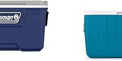 Coleman 316 Series Insulated Portable Cooler with Heavy Duty Latches & Chiller Series 48qt Insulated Portable Cooler