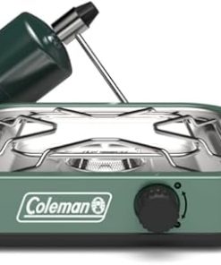 Coleman Cascade 18 1-Burner Camping Stove, Portable Cooktop with 8000 BTUs & Matchless Lighting, Fits 12-Inch Pan, Great for Outdoor Cooking, Camping, Tailgating, Grilling, BBQs, & More