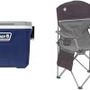 Coleman Triton+ 2 Burner Propane Camp Stove and Camp Chair with Built-in 4-Can Cooler, Black 4