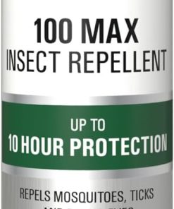 Coleman Insect Repellent Spray, 100% MAX DEET, Protection Against Ticks, Mosquitoes, Chiggers, Gnats, Fleas, Ideal for Camping, Hiking, and Outdoor Activities, 4oz Continuous Spray