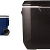 Coleman Twilight 62 Quart Ice Chest, Plastic, Twilight & Portable Rolling Cooler | 50 Quart Xtreme 5 Day Cooler with Wheels | Wheeled Hard Cooler Keeps Ice Up to 5 Days 3