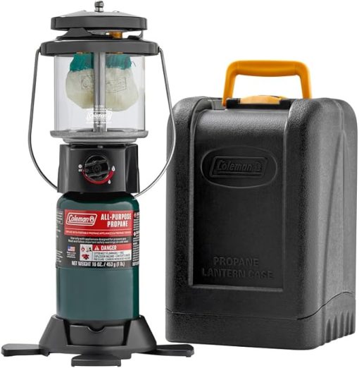 Coleman 1000L Deluxe Propane Lantern with Carry Case, Gas Lamp with Adjustable Brightness & Collapsible Footed Base, Great for Camping, Hunting, Power Outage & More - Image 2