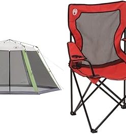 Coleman Skylodge Screened Canopy Tent with Instant Setup, 10x10/15x13ft Portable Screen Shelter Sets Up in 1 Minute, Bug-Free Lounging for Picnic, Beach, Park, & More