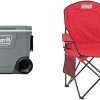 Coleman Big-N-Tall 600lb Camp Chair & 50 Quart Xtreme 5 Day Wheeled Cooler Bundle 4