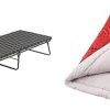 Coleman ComfortSmart Camping Cot with Sleeping Pad & Palmetto Cool-Weather Sleeping Bag, 30°F Lightweight Camping Sleeping Bag for Adults, No-Snag Zipper with Stuff Sack Included