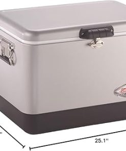Coleman Steel-Belted Cooler Keeps Ice Up to 4 Days | 54-Quart Cooler for Camping, BBQs, Tailgating & Outdoor Activities 2
