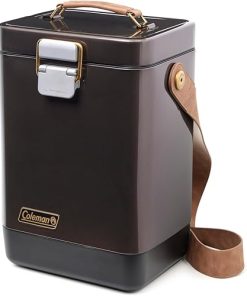Coleman 1900 Collection Premium Steel Belted Cooler & Wine Chiller, Insulated Stainless Steel Portable Cooler with Ice Retention, Great for Beach, Camping, Tailgating, Picnic, & More