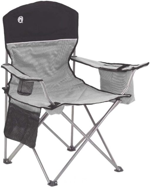 2000020256 Oversized Portable Quad Deck Chair W/Cooler - Black/Grey (2000003082) - Image 2