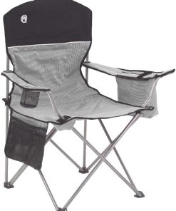 2000020256 Oversized Portable Quad Deck Chair W/Cooler - Black/Grey (2000003082)
