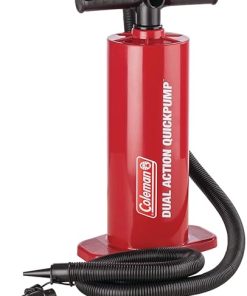 Coleman QuickPump Dual-Action Air Pump, High-Pressure Pump Inflates to 9 PSI, Includes 3 Valve Adapters & Extension Hose for Quick Inflation & Deflation