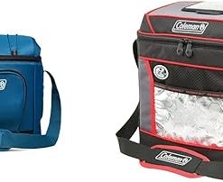 Coleman Chiller 16-Can Soft Cooler and 30-Can Soft Cooler with Shoulder Straps and 24 Hours Ice Retention