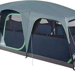 Coleman SUNLODGE Tent 10P Cabin BLU Night C001 2