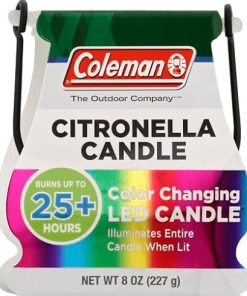 Coleman Color Changing LED Citronella Outdoor Scented Candle – 8 oz 2