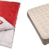 Coleman QuickBed Elite Extra-High Airbed with Built-in Pump, Leak-Free Airbed with Soft Plush Top and Carry Bag, Queen and Twin Options Available & 2-Person Sundome Tent, Navy 3