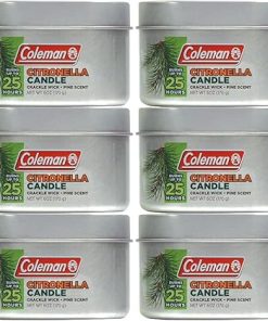 Coleman Pine and Citronella Candle Bundle – 6 Pack of 6 oz Candles and 6.7 oz Lantern 2