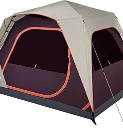 Coleman Skylodge Instant Tent with Rainfly, 4/6/8 Person Family Tent Sets Up in a Minute, Includes Pre-Attached Poles & Carry Bag