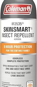 Coleman Insect Repellent Spray – SkinSmart Non-DEET Insect Repellent Spray, Protection Against Ticks, Mosquitoes, chiggers, gnats, Fleas and Flies, Ideal for Camping, Hiking, Outdoor Activities, 6oz