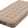 Coleman GuestRest 18″ Plush Top Double High Air Mattress Airbed with Integrated Storage System and Carry Bag, Pump Not Included, Queen 3