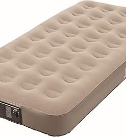 Coleman QuickBed Elite Extra-High Airbed with Built-In Pump Leak-Free Airbed with Soft Plush Top and Carry Bag Queen and Twin Options Available