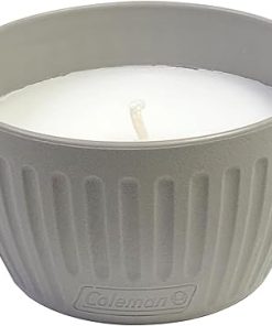Coleman Outdoor Citronella Candle for Patio and Backyard Use, Ideal for Camping and Outside Relaxation, Up to 25 Hours Burn Time, Grey, 11oz