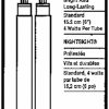 Coleman 5344H706 6'' Replacement Fluorescent Tubes