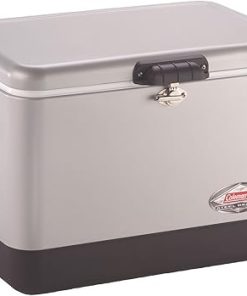 Coleman Steel-Belted Cooler Keeps Ice Up to 4 Days | 54-Quart Cooler for Camping, BBQs, Tailgating & Outdoor Activities