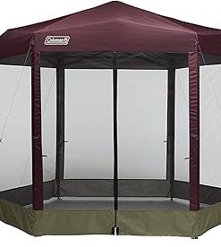 Coleman Back Home Screened Canopy Tent with Instant Setup, Outdoor Gazebo for Bug-Free Lounging, Fits Over Picnic Tables, Ideal for Parties, Events, Tailgates, Dining, & More