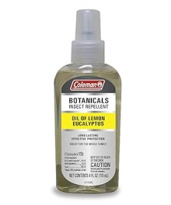 Coleman Insect Repellent Spray, Non-DEET Botanical Formula with Lemon Eucalyptus Oil, Provides Protection Against Mosquitoes and Ticks, 4oz Pump Spray