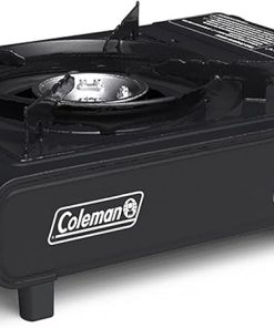 Coleman Classic 1-Burner Butane Stove Portable Camping Stove with Carry Case & Push-Button Starter Includes Precise Temperature Control & 7650 BTUs of Power for Camping Tailgating & More