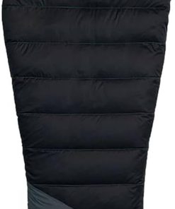 Coleman PEAK1 0 Degrees Fahrenheit 1 Person Nylon Mummy Sleeping Bag with Integrated Sleeping Sysem and Water Repellent Shell, Black