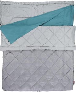 Coleman 45°F Double Sleeping Bag Queen Size XL Sleeping Bag with Big & Tall Design 2 Bags When Zipped Apart 3-Layer Comfort with Snag-Free Zipper & Stuff Sack Machine Washable