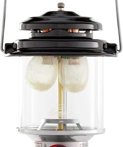 Coleman Powerhouse Dual Fuel Lantern Shines up to 800 Lumens 2-Mantle Lantern Uses Coleman Liquid Fuel or Gasoline with Adjustable Brightness Carry Handle Mantles & Funnel Included 2