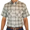 Coleman Men's Short Sleeve Adventure Stretch Shirt (XXL, Grey)