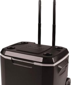 Coleman Xtreme 50qt Wheeled Cooler, Extra-Walled Insulation Keeps Ice up to 5 Days, Portable Rolling Hard Chiller