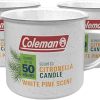 Coleman Outdoor Citronella Candle, 3-Wick Decorative Tin Bucket Candle for Patio, Backyard, Camping, and Outdoor Use, Up to 35 Hours Burn Time, 20oz 4