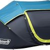 Coleman Pop-Up Camping Tent with Dark Room Technology, 2/4 Person Tent Sets Up in 10 Seconds & Blocks 90% of Sunlight, Includes Pre-Assembled Poles, Adjustable Rainfly, & Taped Floor Seams