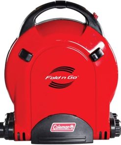 Coleman Fold N Go 2-Burner Propane Camping Stove Portable Folding Camp Stove with Push-Button Instant Ignition 2 Adjustable Burners with Pressure Control and 20000 BTUs of Power 2