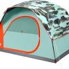 Coleman 4/6/8/10 Person Skydome Dark Room Tent with Rainfly, 5 Minute Setup, Blocks 90% of Sunlight, 20% More Headroom Than Traditional Tents 4