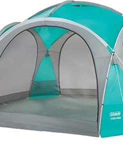 Coleman Unisex_Adult Event Dome Pavillon stabiles Partyzelt mit Stahlgestäng Sonnenschutz SPF 50 Plus Gazebo, Blue, XL – 4,5 x 4,5 m 2