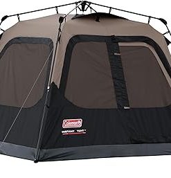 Coleman Instant Tent with 1-Minute Setup, 4/6/8/10 Person Tent with Pre-Attached Poles, Air Vent, & Carry Bag