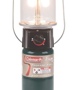 Coleman 1000 Lumens Deluxe Propane Lantern Gas Lantern with Adjustable Brightness Pressure Control Carry Handle and Mantles Included