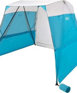 Coleman Backpack Sun Shelter, Portable 7x7ft Canopy Tent with Easy Setup, Lightweight Shade Tent for Beach, Park, Sidelines, & More, Backpack Carry Bag