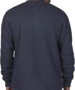 Coleman Long-Sleeve Sherpa Lined Waffle Henley Shirts for Men 2