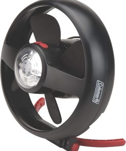 Coleman Lighted Tent Fan, Fan & Light Combo for Tents/Cars/RVs, Illuminates and Keeps You Cool, CPX 6 Compatible, 2 Light Modes & 2 Fan Speeds