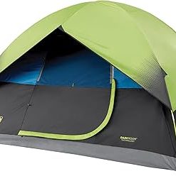 Coleman Sundome Dark Room 4/6 Person Tent, Blocks 90% of Sunlight to Keep Inside Cool, Weatherproof Tent with Rainfly Sets Up in Minutes