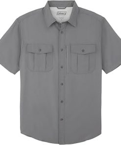 Coleman Mens UPF 40+ Ultra Lightweight Quick Dry Short Sleeve Guide Shirt Outdoor for Fishing Hiking Camping