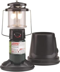 Coleman QuickPack Deluxe Propane Lantern with Storage Case, 1000 Lumens Gas Lantern with Adjustable Brightness, Pressure Control, & Mantles Included; Great for Camping, Tailgating, & Emergencies